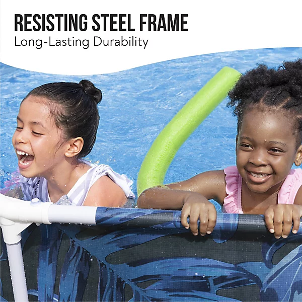 Bestway 10ft Steel Pro Swimming Pool Set, Family Above Ground Round Pool - Image 3